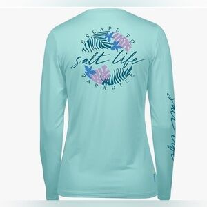 Salt Life Oasis SLX UVAPOR long sleeve sun protection top,performance fabric